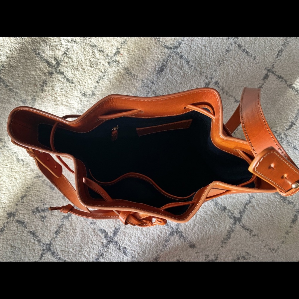 SOLD - DO NOT PURCHASE Sezane Farrow Bucket Bag Camel - Picture 10 of 11